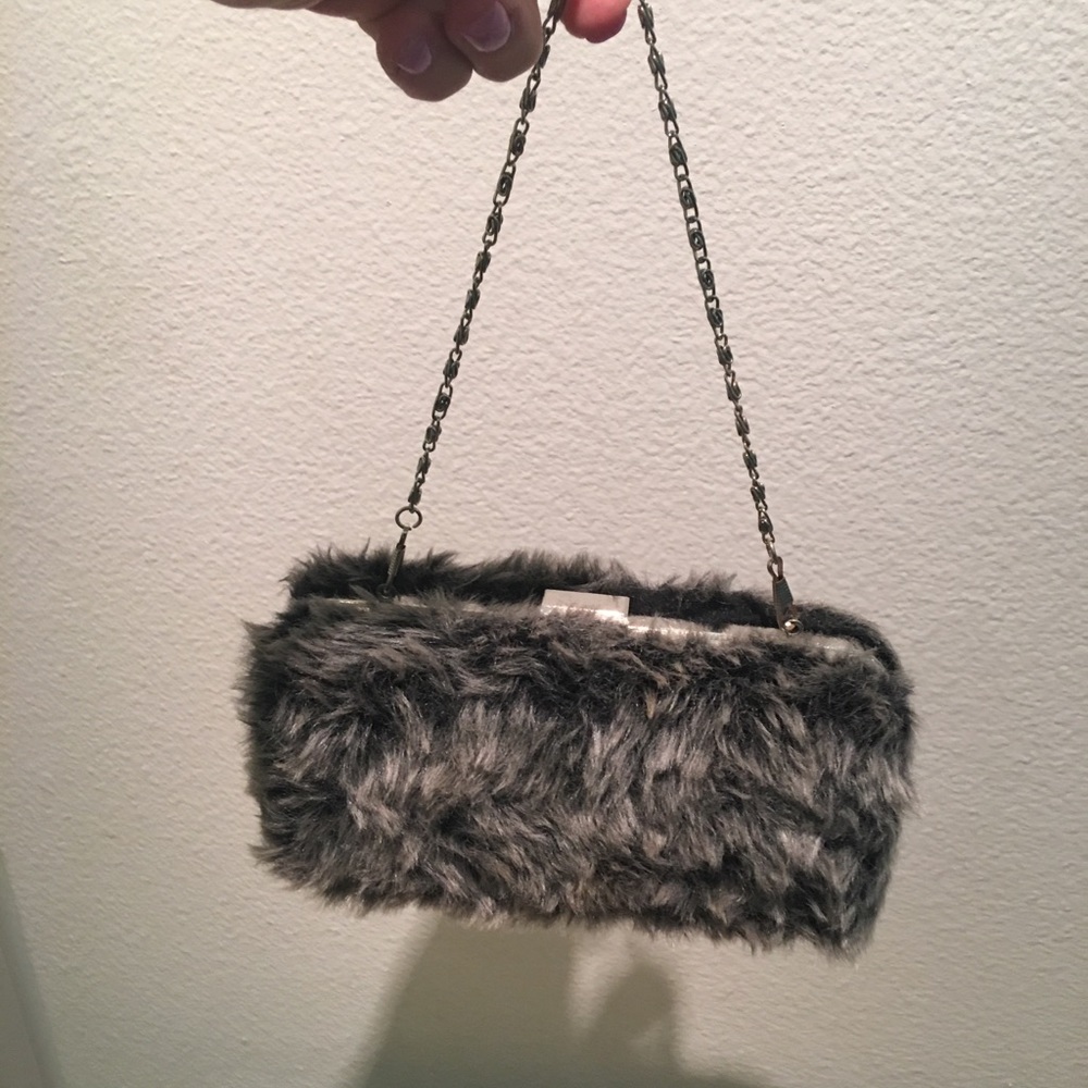 Cesca faux fur purse